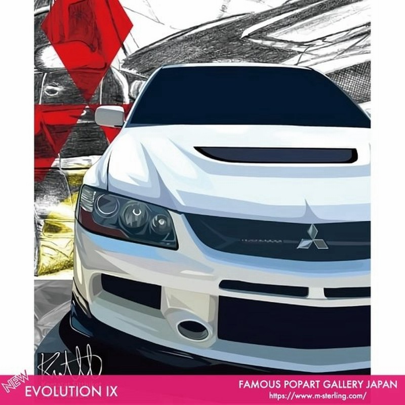 ポップアートパネル インテリア アート ポスター 絵 壁掛け 絵画 Lancer Evolution Ix ランサーエボリューション キータタット シティケット Sサイズ 通販 Lineポイント最大0 5 Get Lineショッピング