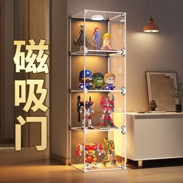 ❤限時免運❤   手辦展示櫃樂高積木收納盒家用透明玩具防塵模型陳列架子   利南通家俱