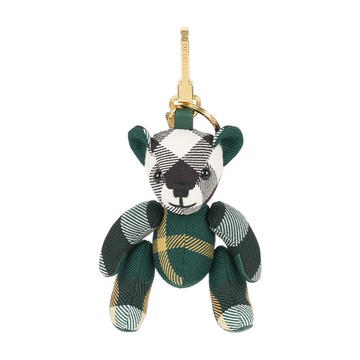 BURBERRY Thomas 經典格紋泰迪熊吊飾Key圈(長春藤綠)
