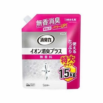 消臭力 クリアビーズ イオン消臭プラス 特大 消臭剤 つめかえ 無香料 （１．５ｋｇ）