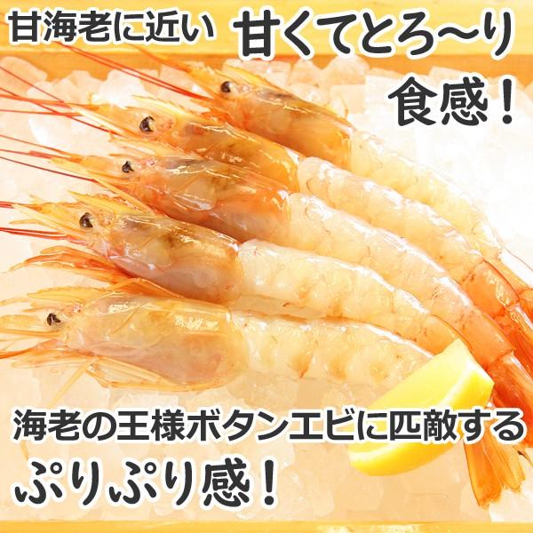 有頭赤えび2kg　送料無料 新鮮船上凍結(50尾前後)