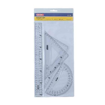 【COX 三燕】30公分 三角板 多功能 塑膠尺 24組/ 盒  NO.460