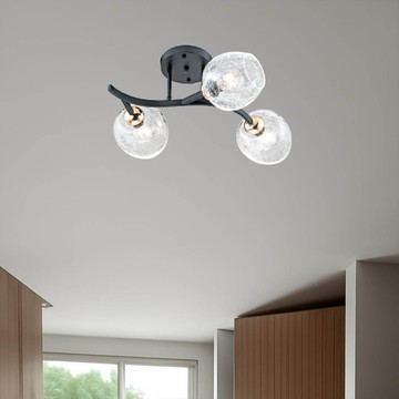 水波紋玻璃造型半吸頂燈 F26-19-31176