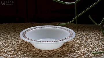 早期Adios Fine牛奶玻璃穀物碗－Regency (餐具/老件/舊物/圖騰)