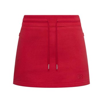 BESOBER原創紅色灰色運動短款半身裙子女高腰顯瘦包臀A字半裙衛裙
