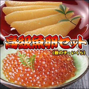 高級魚卵（いくら、数の子）２点セット 送料無料 ※沖縄は送料別途加算