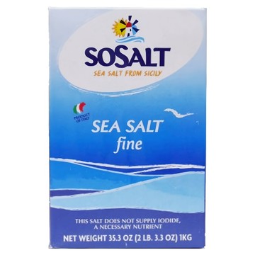 SOSALT 細海鹽 顆粒細小 密度高 融解速度快  1kg  1盒