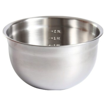 304不鏽鋼沙拉盆 24cm  1個  不鏽鋼色