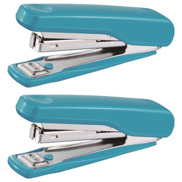 美克司 MAX 新型釘書機 HD-10N-SB 天藍色  2個