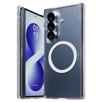 SINJIMORU MagSafe 超薄轉軸保護防滑動干擾一體式手機殼 Samsung Galaxy Z Fold 8 Ultra  Crystal Clear