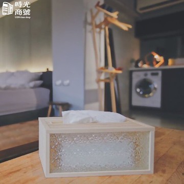 Hands｜經典生活 - 海棠花玻璃衛生紙盒