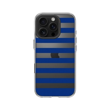 iPhone 16 Pro Clear Case（相機按鈕） 透明 - Pattern Play - 水手條紋