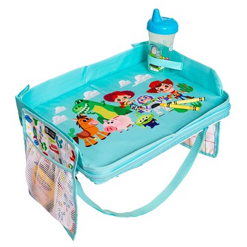 JL Childress 迪士尼 玩具總動員 藍綠色 多功能兒童汽車安全座椅餐盤  多功能汽座餐盤