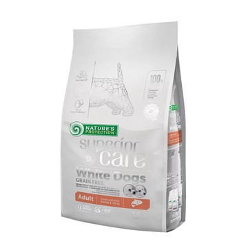 NATURE'S PROTECTION 【2包組】Natures Protection 小型成犬無榖亮白鮭魚 400g 立陶宛製