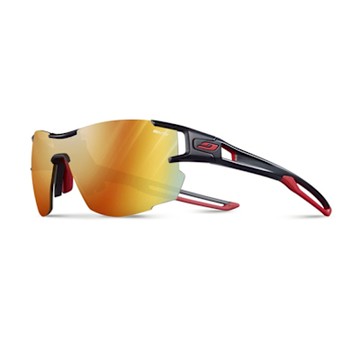 Julbo 女款感光變色太陽眼鏡 AF AEROLITE J4963314 / 霧黑紅框 (透明鍍膜黃紅鏡片)