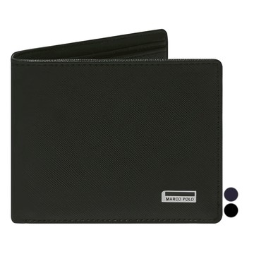 MARCO POLO 男士Bented短夾 MP542-4  黑色  11 x 9 x 1.5cm