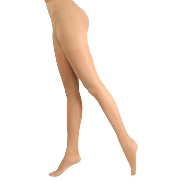足健美襪品 漸進式絲薄型壓力透膚褲襪 3雙 15-20mmHg壓力 140丹尼  S  自然膚