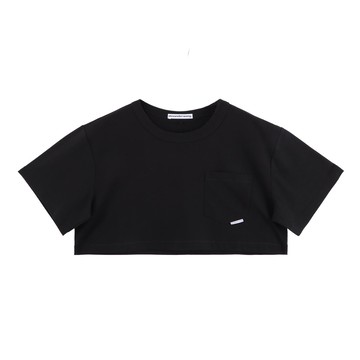 alexanderwang 品牌 Logo 短款 t 恤