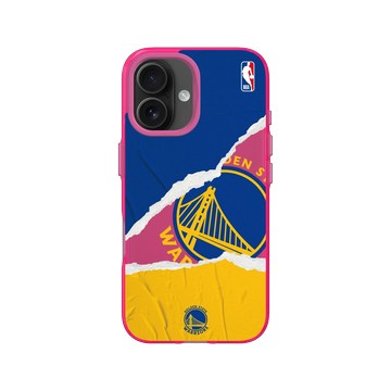 iPhone 16 Clear 粉漾桃 - NBA - 熱血系列-金州勇士 Golden State Warriors - Sweat and tears