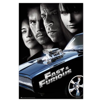*【玩命關頭4】Fast &Furious 進口電影海報