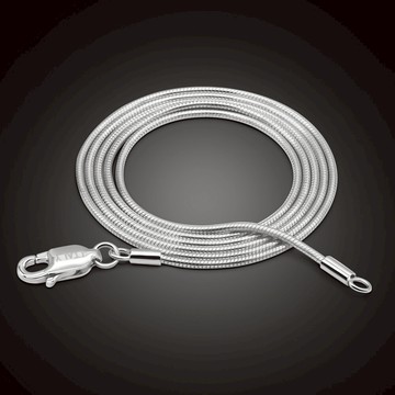 ins銀蛇骨項鏈男潮嘻哈hiphopS925純銀日韓潮牌鎖骨男女情侶單鏈