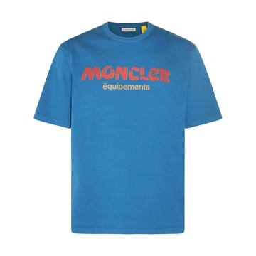 Moncler Genius Salehe Bembury - Light Blue Cotton Logo T-shirt
