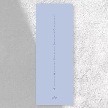 頂級PU標準型乾濕止滑天然橡膠正位線瑜珈墊5mm 芋紫