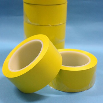 PVC 平面黃色 警示膠帶 48mm x 30m/一個入(定120) 啟銘 貼地 標示 警示 安全 超黏性 注意 防水-明【APP滿額下單4%點數(單一帳號最高1500點)】5/31止