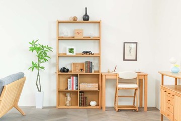 各地的著名工房 浜本工藝 No.28 書架 日本產家具 實木 書桌 橡木