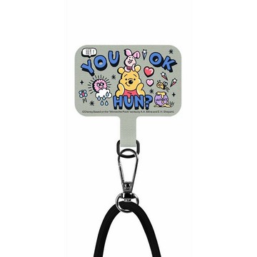 Disney迪士尼小熊維尼手機掛繩連夾片 6mm / 10mm 掛繩
