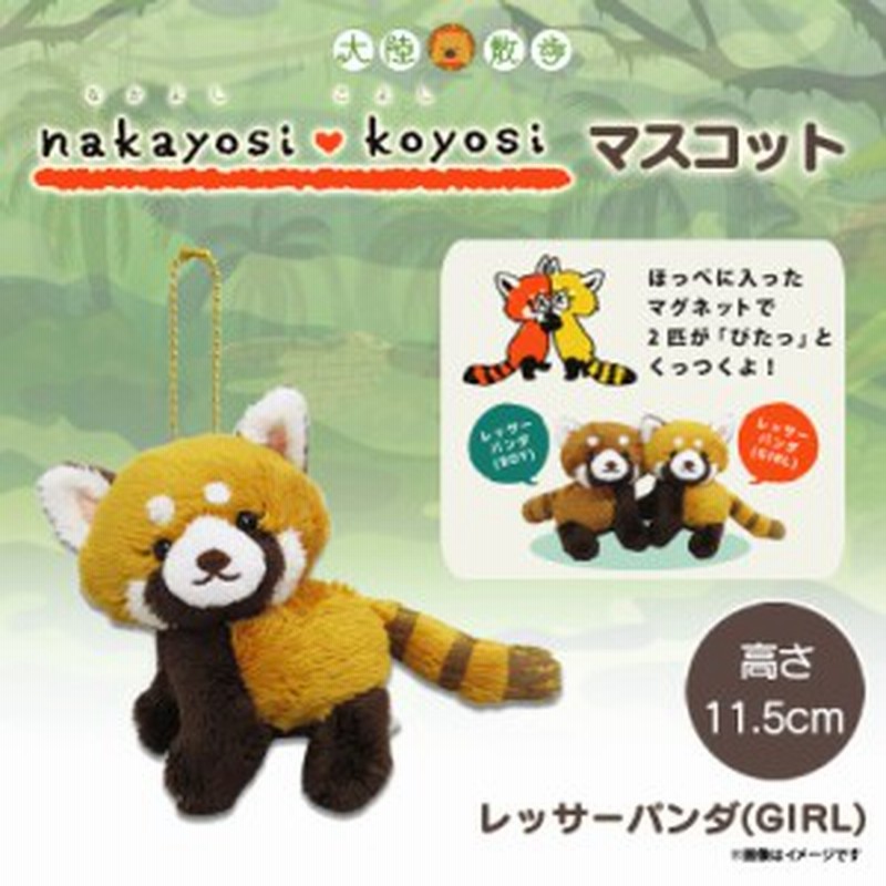 ぬいぐるみ なかよしこよしマスコット レッサーパンダ 3641 大陸散歩 動物園 アニマル キーホルダー Girl 女の子 ペア 内藤デザイン 通販 Lineポイント最大1 0 Get Lineショッピング