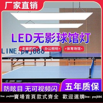 【台灣公司 可打統編】乒乓球臺燈led乒乓球室新款防眩目專用照明無影燈羽毛球館專用燈