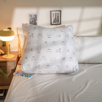 棉床本舖 純棉-人體工學設計三角抬腿枕(多款任選) 台灣製 美腿神器 追劇必備