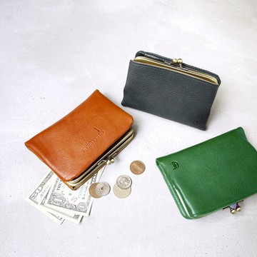 CLEDRAN｜日本復古款 經典銖釦真皮短夾