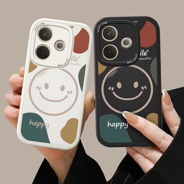 適用oppoa5活力版手機殼a5活力版5g新款oppo a5活力版保護套PKV110全包a5活力板防摔硅膠軟殼高級男女潮笑臉