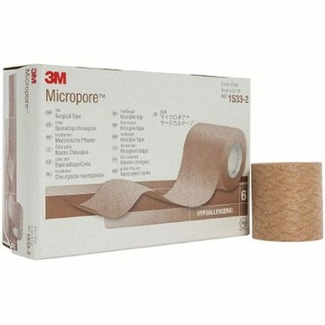 Medical Tape 3M Micropore Skin Friendly Paper 2 Inch X 10 Yard Tan NonSterile Tan Case of 60 by 3M