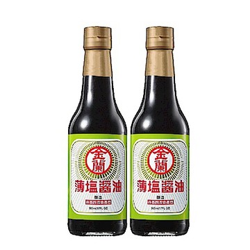 金蘭 薄鹽醬油(500ml) 2入超值組