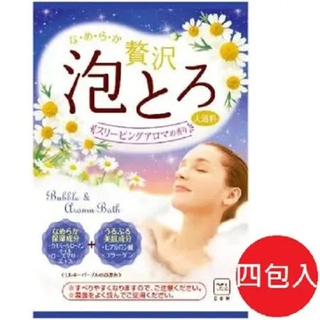 日本【牛乳石鹼】溫泉物語 奢華泡泡入浴劑 入夢精油 30g*4包