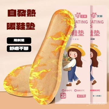 🌈臺灣熱賣🍒艾草自髮熱鞋墊女冬季必備可行走免充電速熱恆溫55度加熱防寒保暖 BPBH