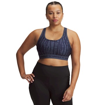【UNDER ARMOUR】UA 女 Crossback 印花中衝擊運動內衣_1361042-044