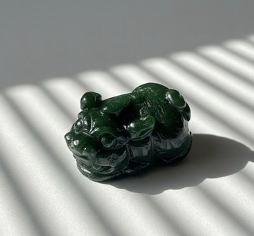 老花青翡翠貔貅 | 天然緬甸玉翡翠A貨 | 送禮