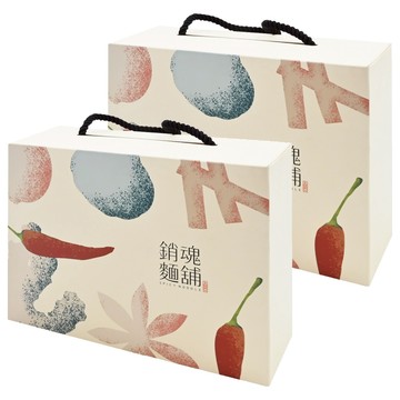 大師兄銷魂麵舖 禮盒組 細麵113g x 2包 + 粗麵118g x 2包 + 花生麻醬麵118g x 2包  12包