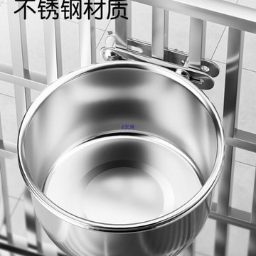 狗盆狗狗食盆寵物狗飯碗不銹鋼懸掛式貓水碗防打翻小狗喝水碗飯盆