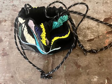 SARTO.. 手工刺繡束口袋/少量製作/工藝設計/設計師作品