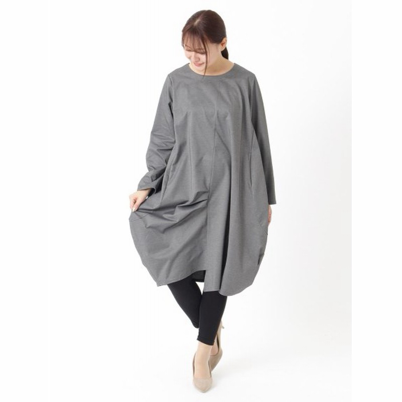 大きいサイズ 3 10l 日本製 デザインコクーンチュニック 大きいサイズ レディース 大きいサイズ トップス チュニック レディース 通販 Lineポイント最大get Lineショッピング