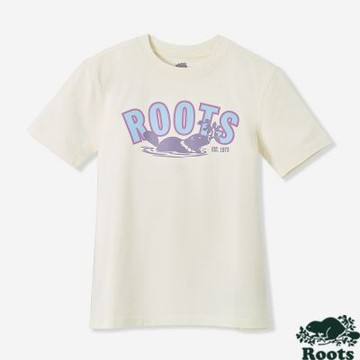 Roots 大童 SUNNY SKY 短袖上衣（米白色）