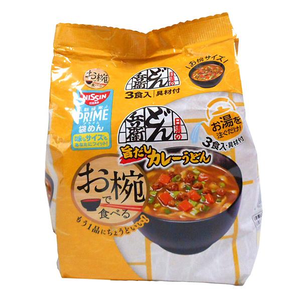 ★まとめ買い★　日清お椀で食べるどん兵衛カレーうどん３食パック　×9個