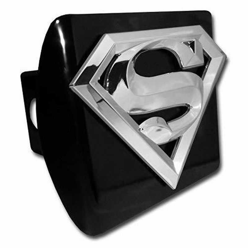 Superman 黒地にクローム S エンブレム ヒッチカバー付きメタルトレーラー 2インチ 車 トラックの自動レシーバー対応 通販 Lineポイント最大0 5 Get Lineショッピング