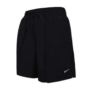 S NIKE 女運動短褲-五分褲 休閒 慢跑 訓練 黑白