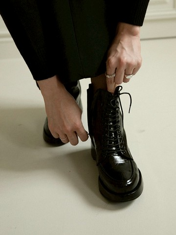 Amber Lace Up Walker Boots